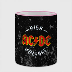 Кружка 3D ACDC, цвет: 3D-розовый кант — фото 2