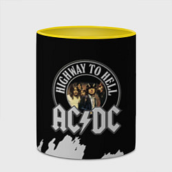 Кружка 3D ACDC, цвет: 3D-белый + желтый — фото 2
