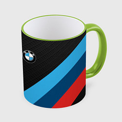 Кружка 3D BMW M PERFORMANCE, цвет: 3D-светло-зеленый кант