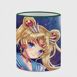 Кружка 3D SAILOR MOON, цвет: 3D-зеленый кант — фото 2