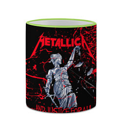 Кружка 3D Metallica, цвет: 3D-светло-зеленый кант — фото 2