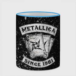 Кружка 3D Metallica, цвет: 3D-небесно-голубой кант — фото 2