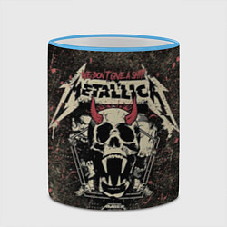 Кружка 3D Metallica, цвет: 3D-небесно-голубой кант — фото 2