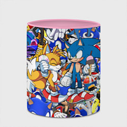 Кружка 3D SONIC PATTERN, цвет: 3D-белый + розовый — фото 2