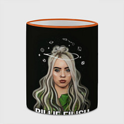 Кружка 3D BILLIE EILISH, цвет: 3D-оранжевый кант — фото 2