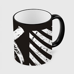 Кружка 3D Off-White: Dangerous, цвет: 3D-черный кант