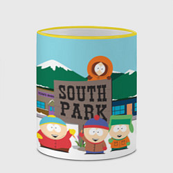 Кружка 3D ЮЖНЫЙ ПАРК, цвет: 3D-желтый кант — фото 2
