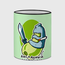 Кружка 3D Засланный кабачок, цвет: 3D-черный кант — фото 2
