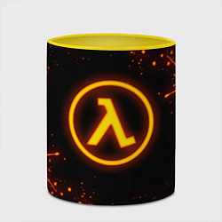 Кружка 3D HALF-LIFE 3, цвет: 3D-белый + желтый — фото 2