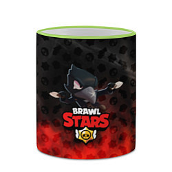 Кружка 3D BRAWL STARS:CROW, цвет: 3D-светло-зеленый кант — фото 2