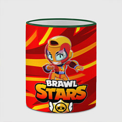 Кружка 3D BRAWL STARS MAX, цвет: 3D-зеленый кант — фото 2