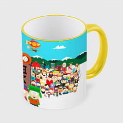 Кружка 3D South Park, цвет: 3D-желтый кант