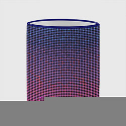 Кружка 3D Ретро узор, цвет: 3D-синий кант — фото 2