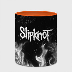 Кружка 3D SLIPKNOT, цвет: 3D-белый + оранжевый — фото 2