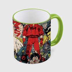 Кружка 3D AKIRA, цвет: 3D-светло-зеленый кант