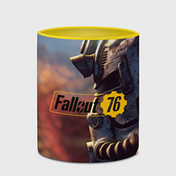 Кружка 3D FALLOUT76, цвет: 3D-белый + желтый — фото 2