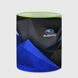 Кружка 3D SUBARU, цвет: 3D-светло-зеленый кант — фото 2