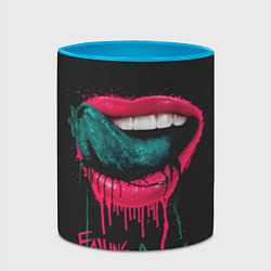 Кружка 3D Falling in Reverse, цвет: 3D-белый + небесно-голубой — фото 2