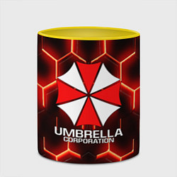 Кружка 3D UMBRELLA CORP, цвет: 3D-белый + желтый — фото 2