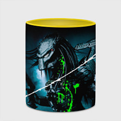 Кружка 3D PREDATOR, цвет: 3D-белый + желтый — фото 2
