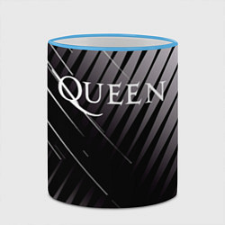 Кружка 3D Queen, цвет: 3D-небесно-голубой кант — фото 2
