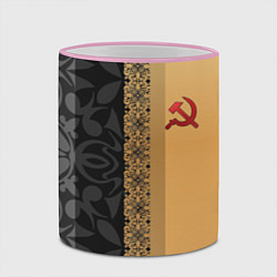 Кружка 3D СССР, цвет: 3D-розовый кант — фото 2