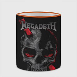 Кружка 3D Megadeth, цвет: 3D-оранжевый кант — фото 2
