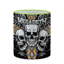 Кружка 3D Megadeth, цвет: 3D-светло-зеленый кант — фото 2