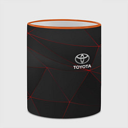 Кружка 3D TOYOTA, цвет: 3D-оранжевый кант — фото 2