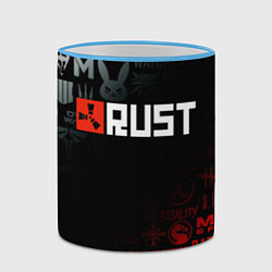 Кружка 3D RUST, цвет: 3D-небесно-голубой кант — фото 2