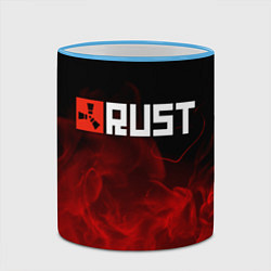 Кружка 3D RUST, цвет: 3D-небесно-голубой кант — фото 2