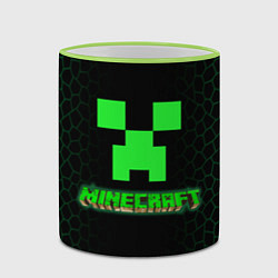Кружка 3D Minecraft, цвет: 3D-светло-зеленый кант — фото 2