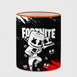 Кружка 3D FORTNITE x MARSHMELLO, цвет: 3D-оранжевый кант — фото 2