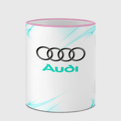 Кружка 3D Audi, цвет: 3D-розовый кант — фото 2