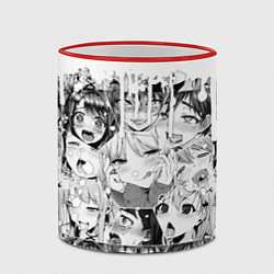 Кружка 3D AHEGAO, цвет: 3D-красный кант — фото 2