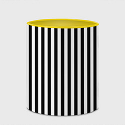 Кружка 3D Пикси полосы, цвет: 3D-белый + желтый — фото 2