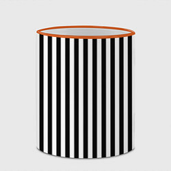 Кружка 3D Пикси полосы, цвет: 3D-оранжевый кант — фото 2