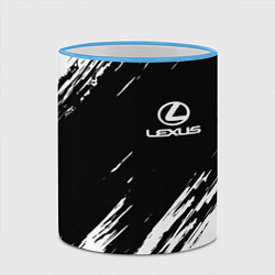 Кружка 3D LEXUS, цвет: 3D-небесно-голубой кант — фото 2