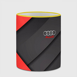 Кружка 3D AUDI, цвет: 3D-желтый кант — фото 2