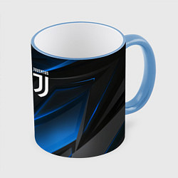 Кружка 3D JUVENTUS, цвет: 3D-небесно-голубой кант