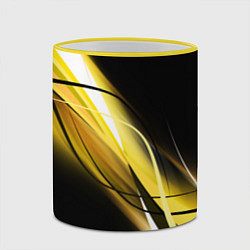 Кружка 3D GEOMETRY STRIPES, цвет: 3D-желтый кант — фото 2