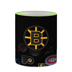 Кружка 3D NHL Boston Bruins Z, цвет: 3D-светло-зеленый кант — фото 2