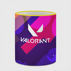 Кружка 3D Valorant, цвет: 3D-желтый кант — фото 2