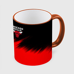 Кружка 3D CHICAGO BULLS, цвет: 3D-оранжевый кант