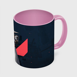 Кружка 3D CYPHER VALORANT, цвет: 3D-белый + розовый