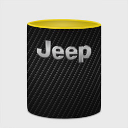 Кружка 3D Jeep Z, цвет: 3D-белый + желтый — фото 2