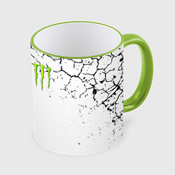Кружка 3D MONSTER ENERGY, цвет: 3D-светло-зеленый кант