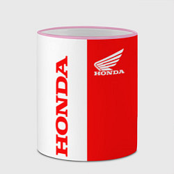 Кружка 3D HONDA, цвет: 3D-розовый кант — фото 2
