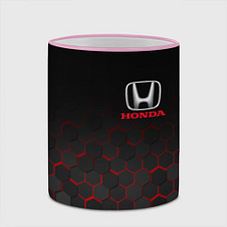 Кружка 3D HONDA, цвет: 3D-розовый кант — фото 2