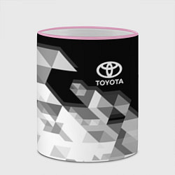 Кружка 3D TOYOTA, цвет: 3D-розовый кант — фото 2